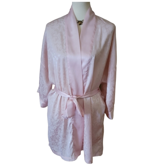 Victoria's Secret Other - VICTORIA'S SECRET | Vintage 80's 90's Gold Label Pink TIe Front Robe